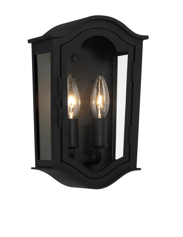 2 LIGHT OUTDOOR WALL MOUNT