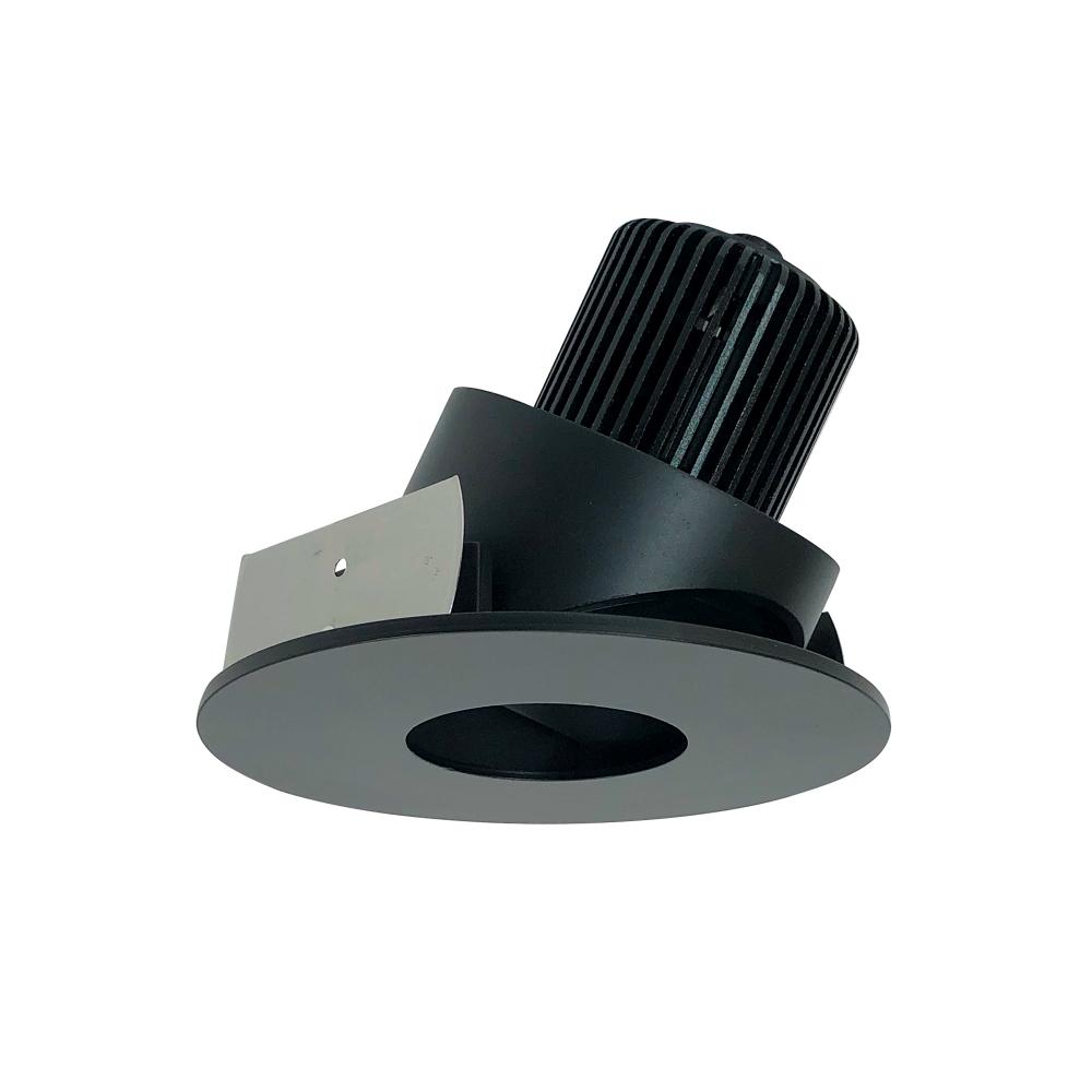 4" Iolite LED Round Adjustable Pinhole, 1000lm / 14W, 4000K, Black Pinhole / Black Flange