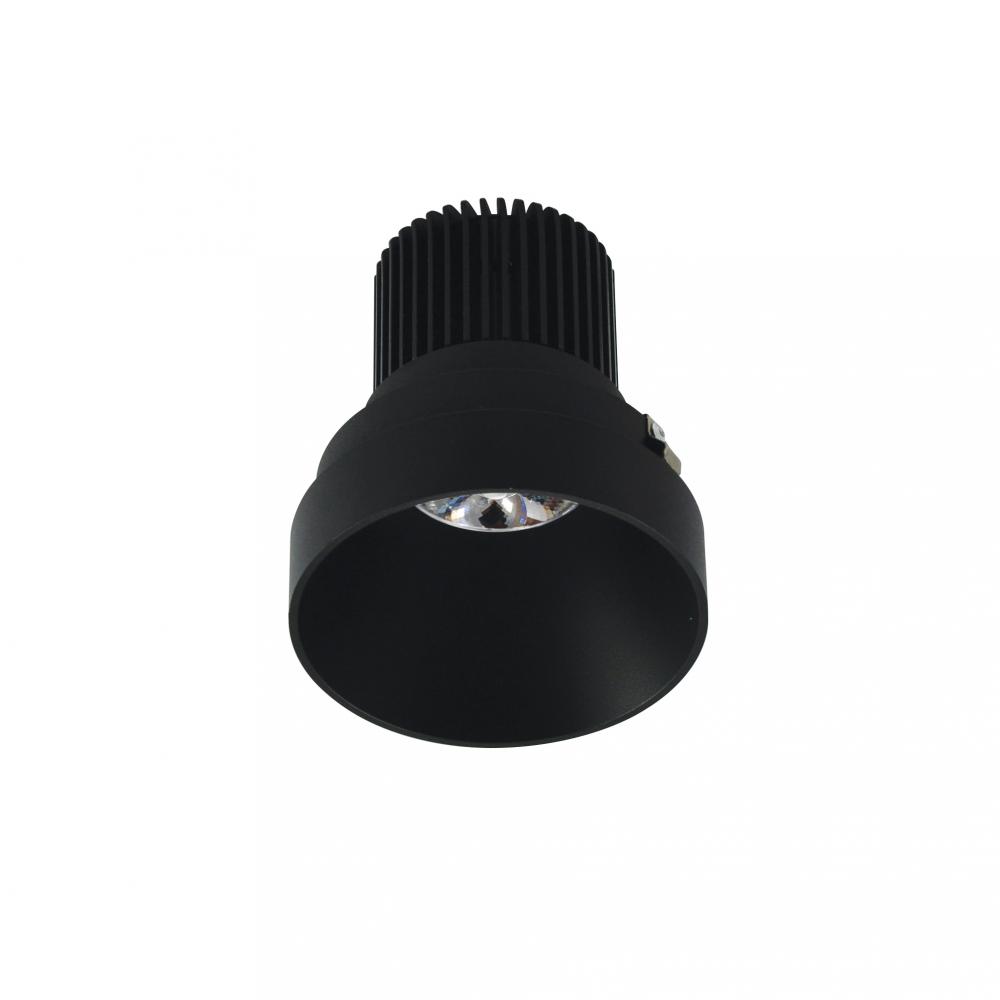 4" Iolite LED Round Trimless Downlight, 10-Degree Optic, 850lm / 12W, 3000K, Black Finish