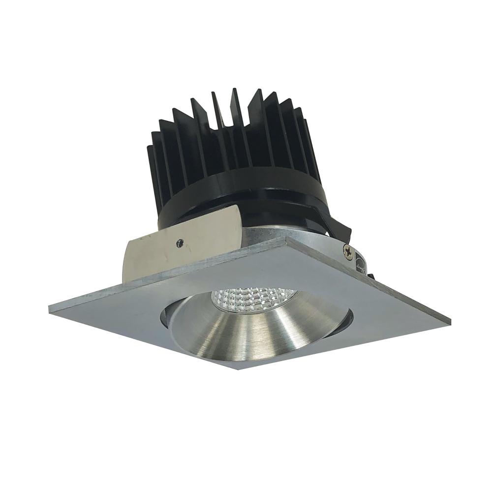 4" Iolite LED Square Adjustable Cone Reflector, 800lm / 14W, Comfort Dim, White Reflector /