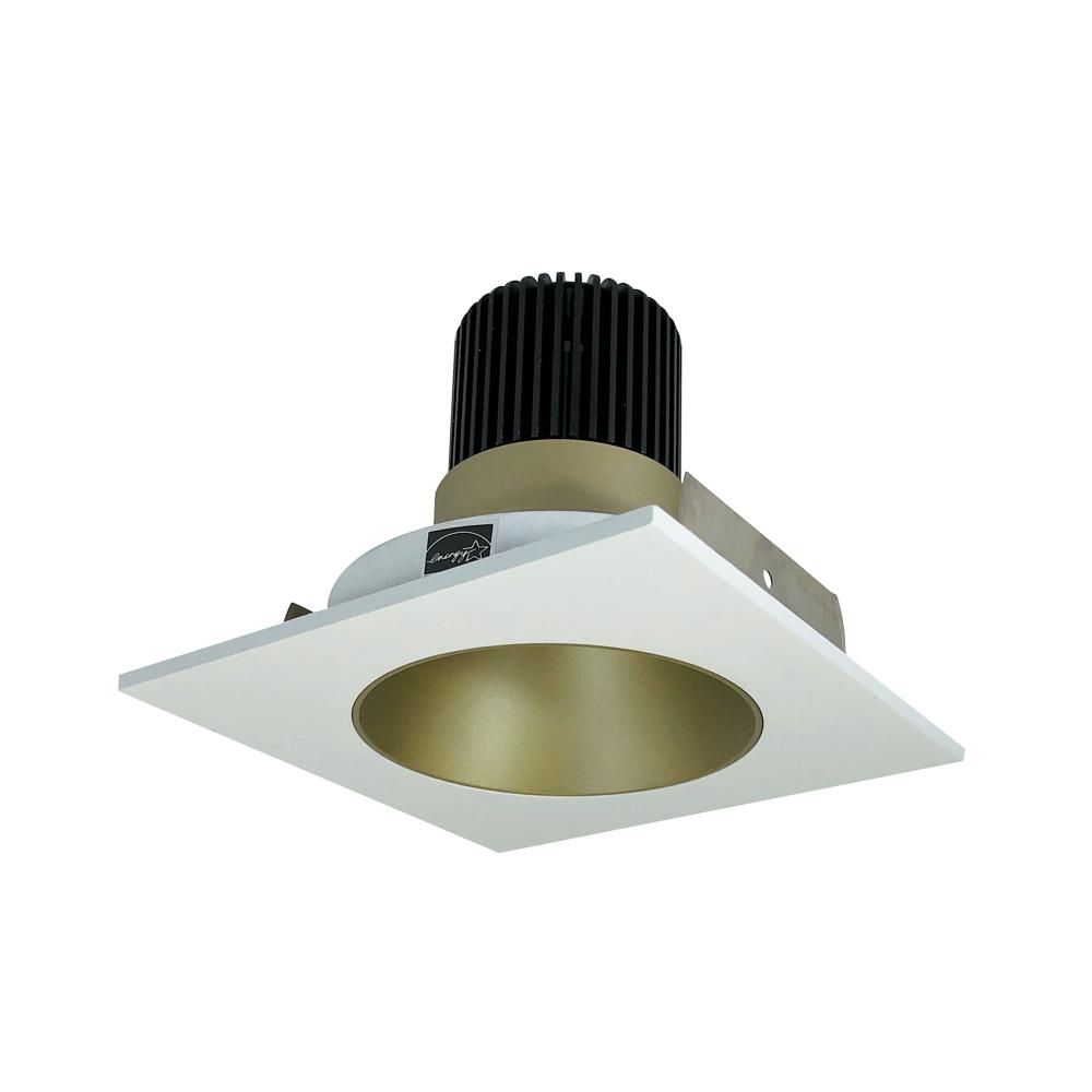 4" Iolite LED Square Reflector with Round Aperture, 10-Degree Optic, 850lm / 12W, 4000K,