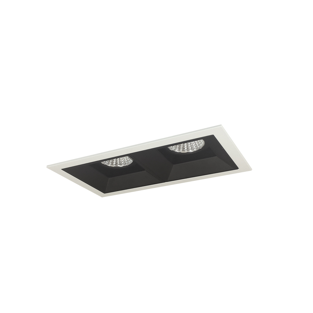 Iolite MLS 2-Head Trim Kit, MPW Flange, 4000K, 1000lm, Black Fixed Downlt. Trims