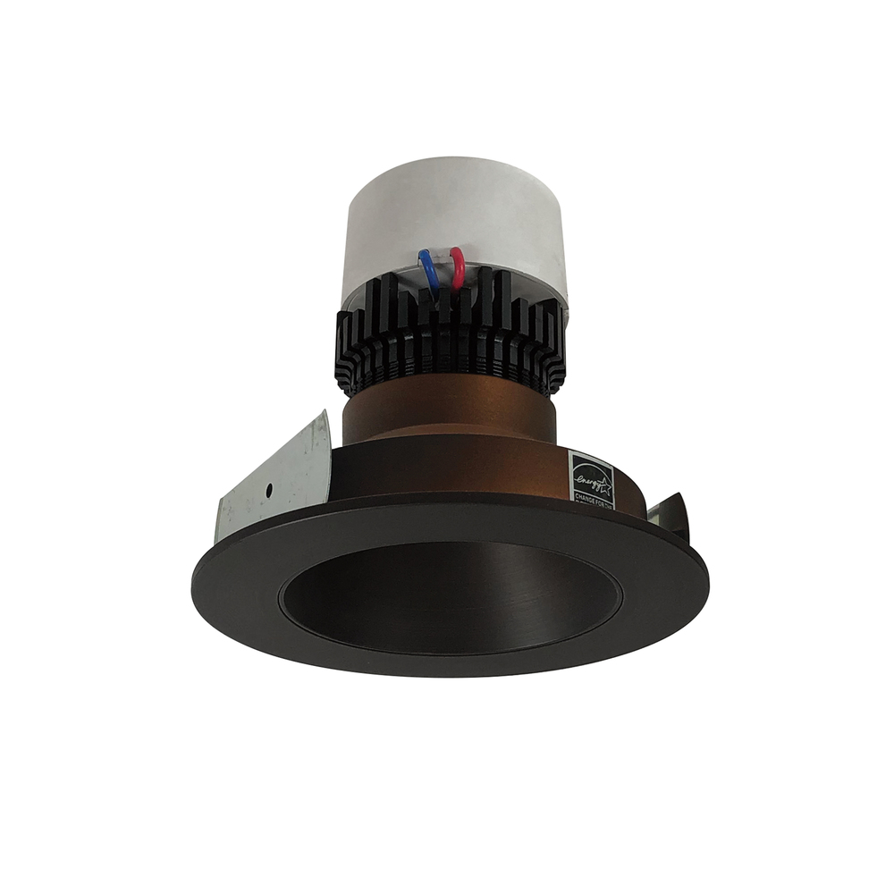 4" Pearl LED Round Retrofit Reflector, 1000lm / 12W, 4000K, Bronze Reflector / Bronze Flange