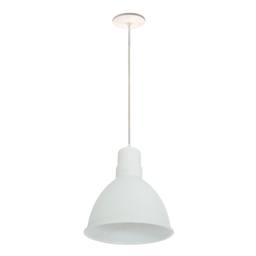 8" RLM LED Shade, 2200lm, 4000K, White, 120V 0-10V/Triac/ELV & 277V 0-10V Dimming