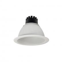 Nora NC3-61L230FMPW/EMI - 6" Sapphire III Round Open Reflector for Integral EM Test Switch, 1500lm, 3000K, Flood Optic,