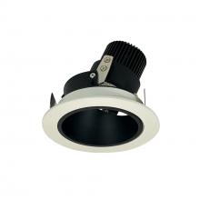 Nora NIO-4RD35QBW - 4" Iolite LED Round Adjustable Deep Reflector, 10-Degree Optic, 850lm / 12W, 3500K, Black