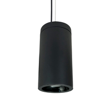 Nora NYLD2-6C10227BBB4AC - 6" Cobalt Cable Mount Cylinder, Black, 1000L, 2700K, Black/Black Baffle, 120V Triac/ELV/0-10V &