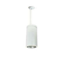 Nora NYLS3-6C1L430FP01DWW - 6" Sapphire III Cable Mount White Cylinder, Diffused Clear Reflector/Matte Powder White Flange,
