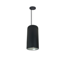 Nora NYLS3-6C1L630FP01HBB - 6" Sapphire III Cable Mount Black Cylinder, Haze Reflector/Black Flange, 120V; Phase Dimming,