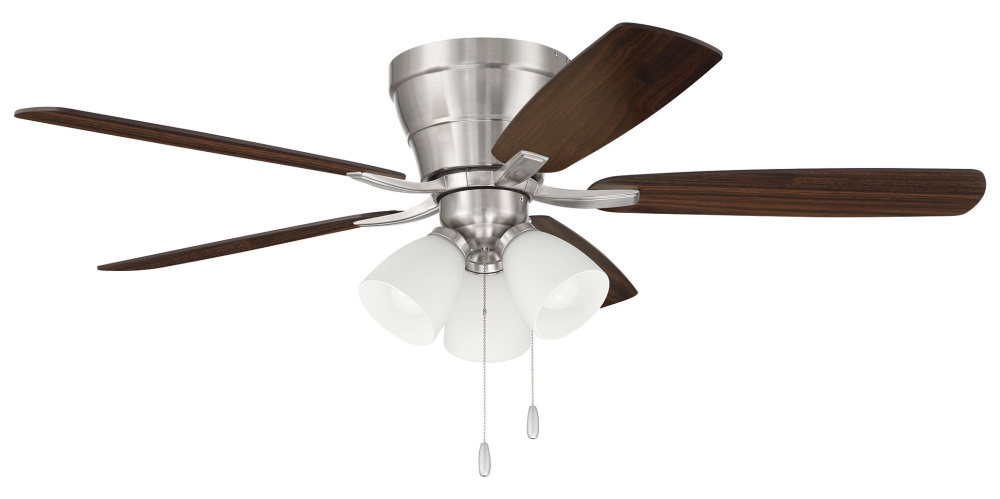 52" Hugger Ceiling Fan w/ 5 Blades, 3 Light Kit