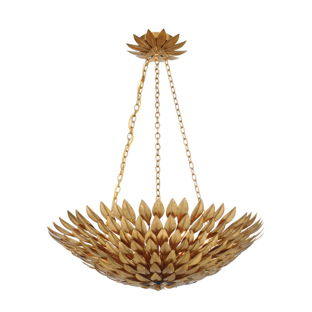 Gold leaves chandelier discount