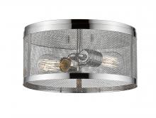 Z-Lite 331F12-CH - 2 Light Flush Mount