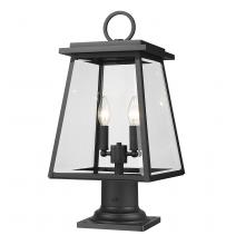 Z-Lite 521PHMR-533PM-BK - 2 Light Outdoor Pier Mounted Fixture