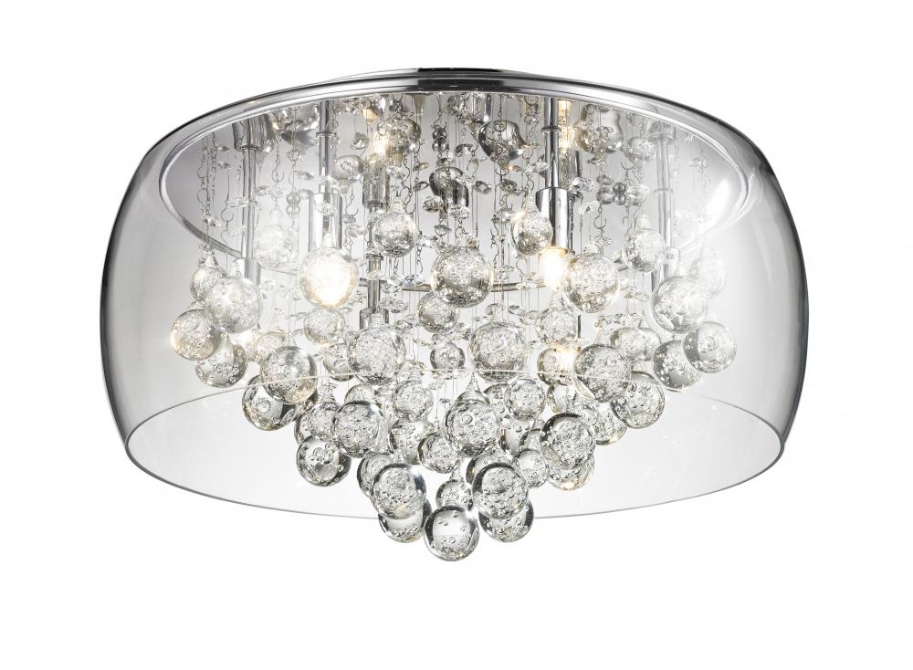 Glass Encased Bubble Droplet Ceiling Mount