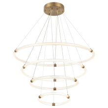 Matteo Lighting C34899AG - Inkara Aged Gold Brass Pendant