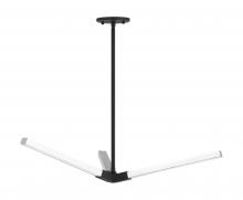 Matteo Lighting C66803MBCH - Asterisk Matte Black + Chrome Pendant