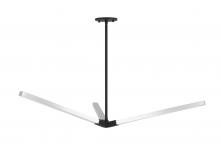 Matteo Lighting C66813MBCH - Asterisk Matte Black + Chrome Pendant
