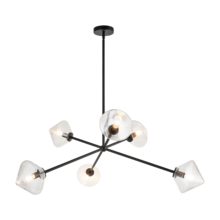 Matteo Lighting C81746BKCL - Novo Black Pendants