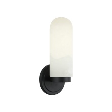 Matteo Lighting S01901MB - Capsula Matte Black Wall Sconce