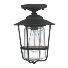 Capital 9607BK - 1 Light Outdoor Flush Mount