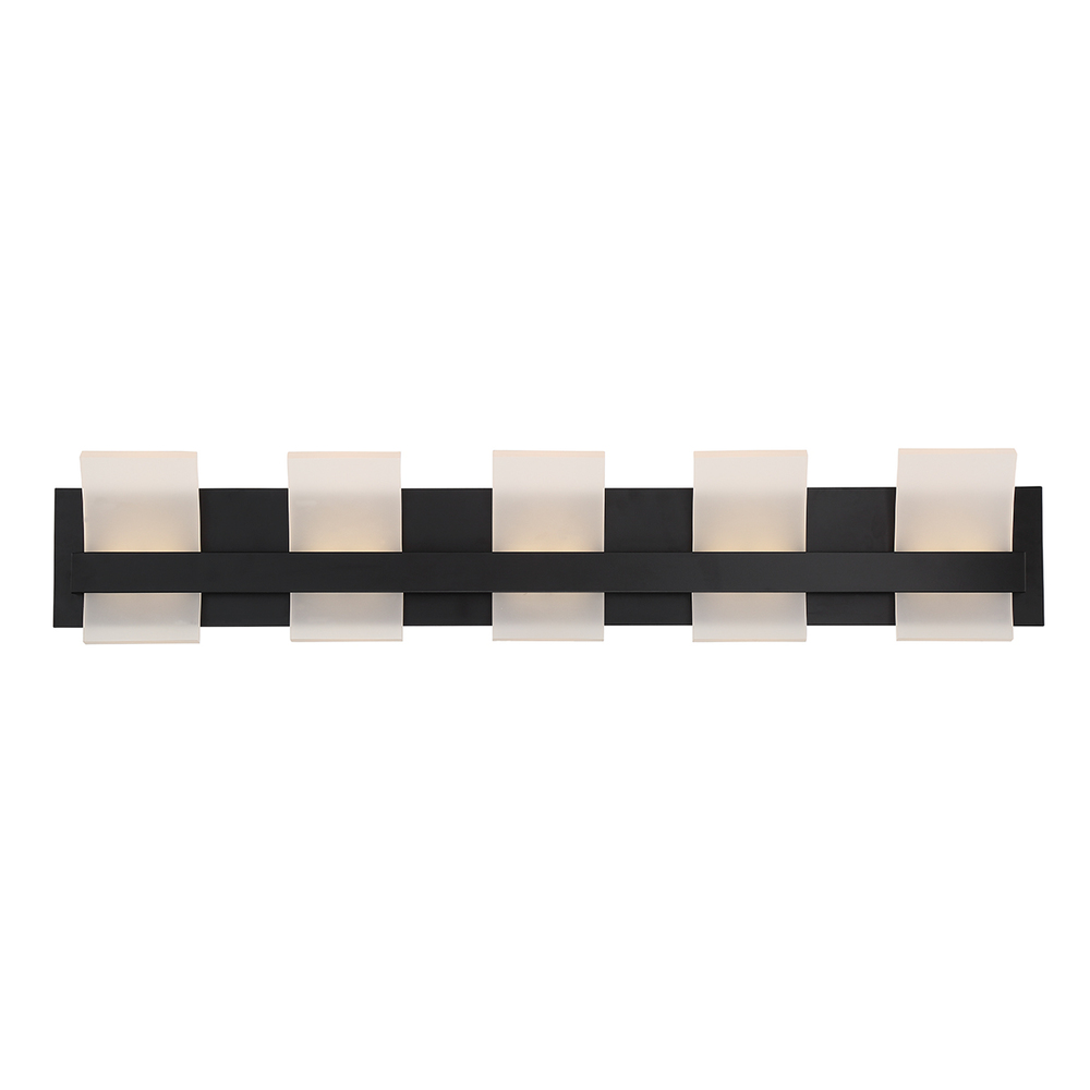 CAMBRIDGE,5LT LED BATHBAR, BLK