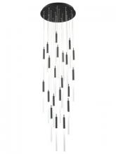 Avenue Lighting HF2021-FR-BK - Main Street Collection 21 Light Frosted Glass Multi Port Pendant