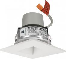 Elco Lighting E415R0835BB - 4"ALL BLK SQ BFFL INSRT W/DRVR 850LM 35K
