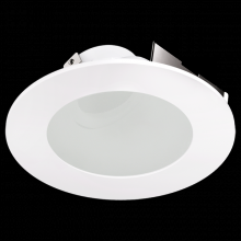 Elco Lighting ELK4349W - 4" WHT RND SLPD RFLCTR W/FRSTD LNS KOTO