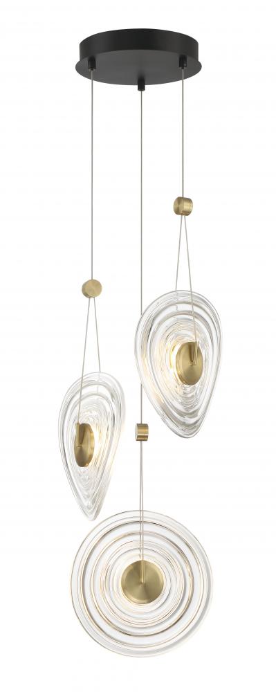 TOPKNOT - 3 LIGHT LED PENDANT