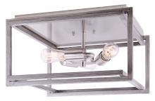 Canarm IFM1066A15BNB - Carli 3 Light Flush Mount, Nickel Finish