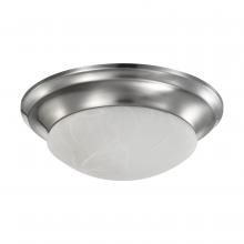 Nuvo 62/1563 - 19 Watt; 11 inch; LED Twist & Lock Flush Mount Fixture; Dimmable; Brushed Nickel; Frosted Glass