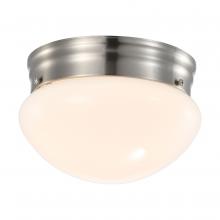 Nuvo 62/1564 - 12 Watt; 7 inch; LED Flush Mount Fixture; 3000K; Dimmable; Brushed Nickel; Frosted Glass