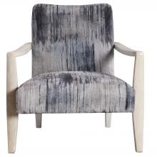 Uttermost 23587 - Uttermost Watercolor Gray Chenille Accent Chair