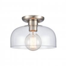 ELK Home 89944/1 - Brewer 10'' Wide 1-Light Semi Flush Mount - Brushed Nickel